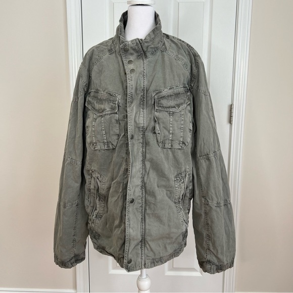 Carbon 2 Cobalt Jacket Mens Large Field Military Fatigue Townsend Zip Snap